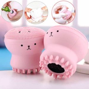 Silicone Design Octopus Shape Facial Sponge Cleansing