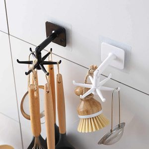 Rotated Kitchen Hooks Self Adhesive