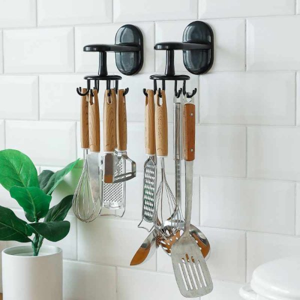 Rotated Kitchen Hooks Self Adhesive