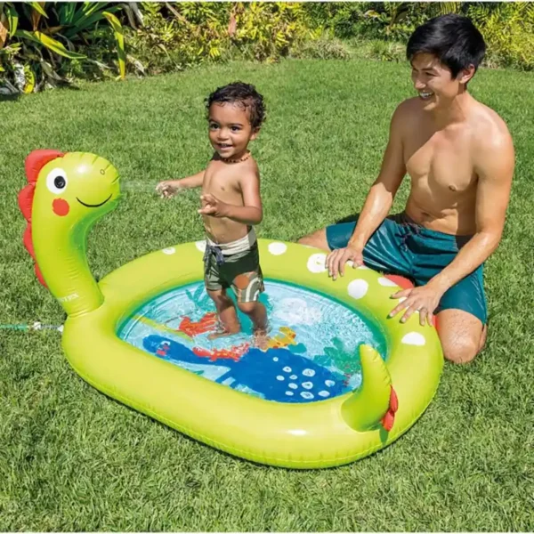 Intex 58437 Children’s Inflatable Dinosaur Swimming Pool 119 X 109 X 66 Cm