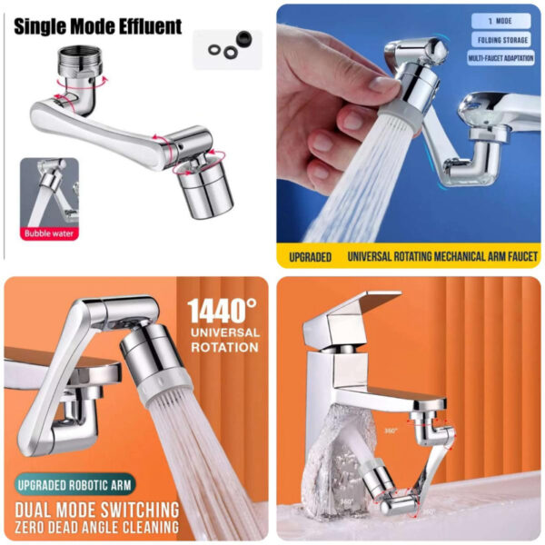 Multi-Functional Anti-Splash Kitchen And Bathroom Faucet Extender With 1080° Rotation And Filter - Image 2