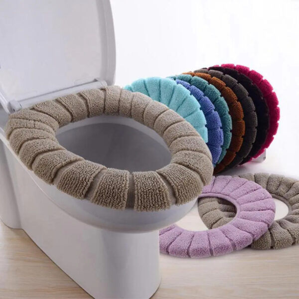 Multi-Color Soft And Comfortable Easy Washable Toilet Seat Cover