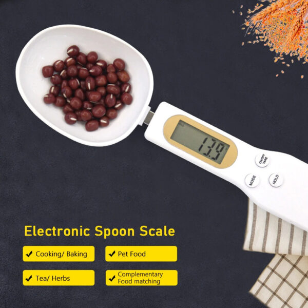 Ultra-Compact Digital LCD Screen Display Measuring Spoon Scale Up To 500g/0.1g