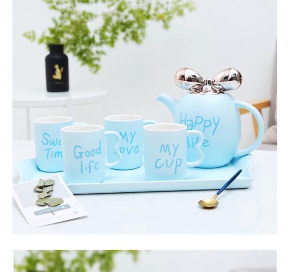 Europe Style Small Luxury Ceramic Coffee Cups Set Party Drinkware Home Decor