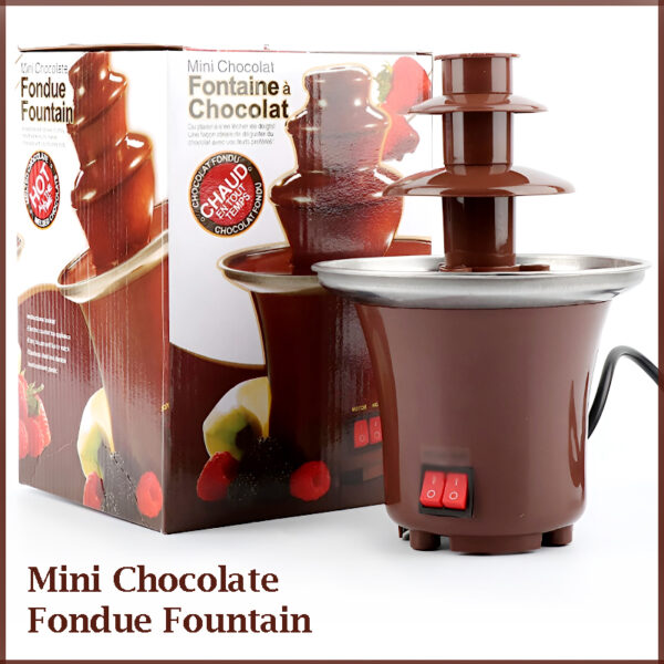 BD-017 Electric 3-Tier Mini Chocolate Fondue Fountain —An Elegant Addition to Your Dessert